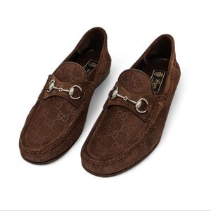 Gucci Mens Loafers 1953 Brown Suede Size 10.5 Us (10 Gucci) New With Box      
